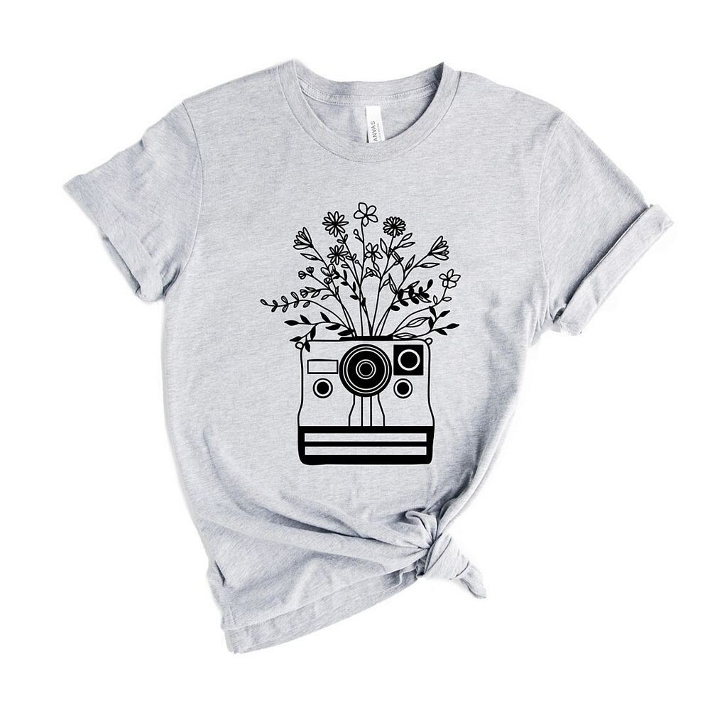 Футболка с короткими рукавами и рисунком Camera And Wildflowers Simply Sage Market, цвет Heather Grey
Футболка с короткими рукавами и рисунком Camera And Wildflowers Simply Sage Market, цвет Heather Grey