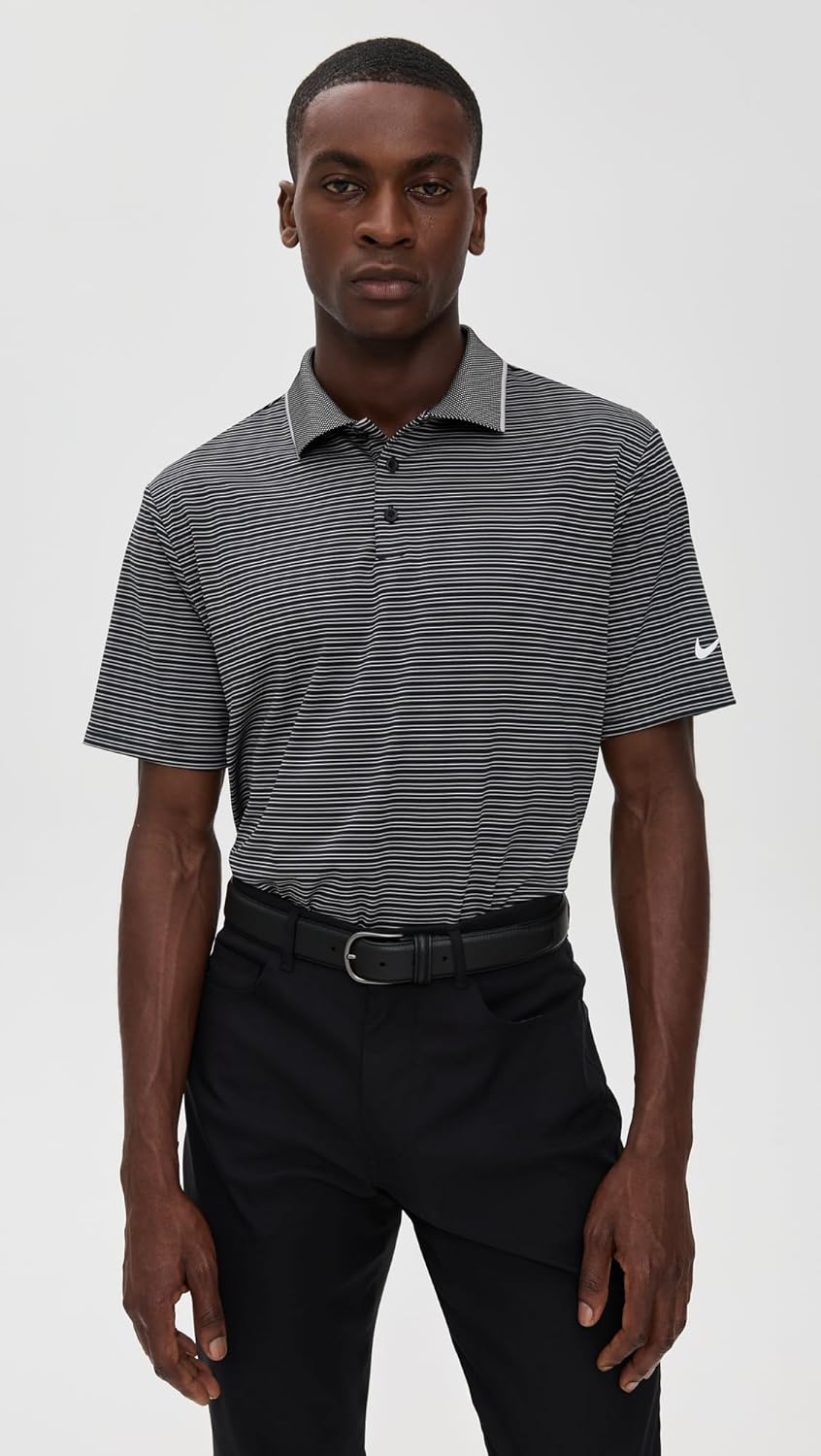 Мужская полосатая футболка-поло Nike Tour, Black/White, Белый, Мужская полосатая футболка-поло Nike Tour, Black/White
Мужская полосатая футболка-поло Nike Tour, Black/White, Белый, Мужская полосатая футболка-поло Nike Tour, Black/White