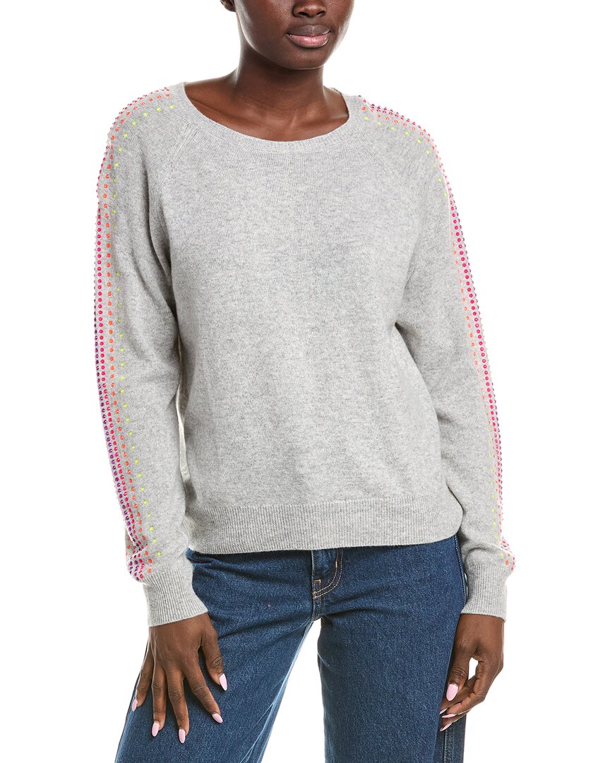 Брод Кашемир Стардаст рукав кашемировый свитер Brodie Cashmere, серый 
Брод Кашемир Стардаст рукав кашемировый свитер Brodie Cashmere, серый