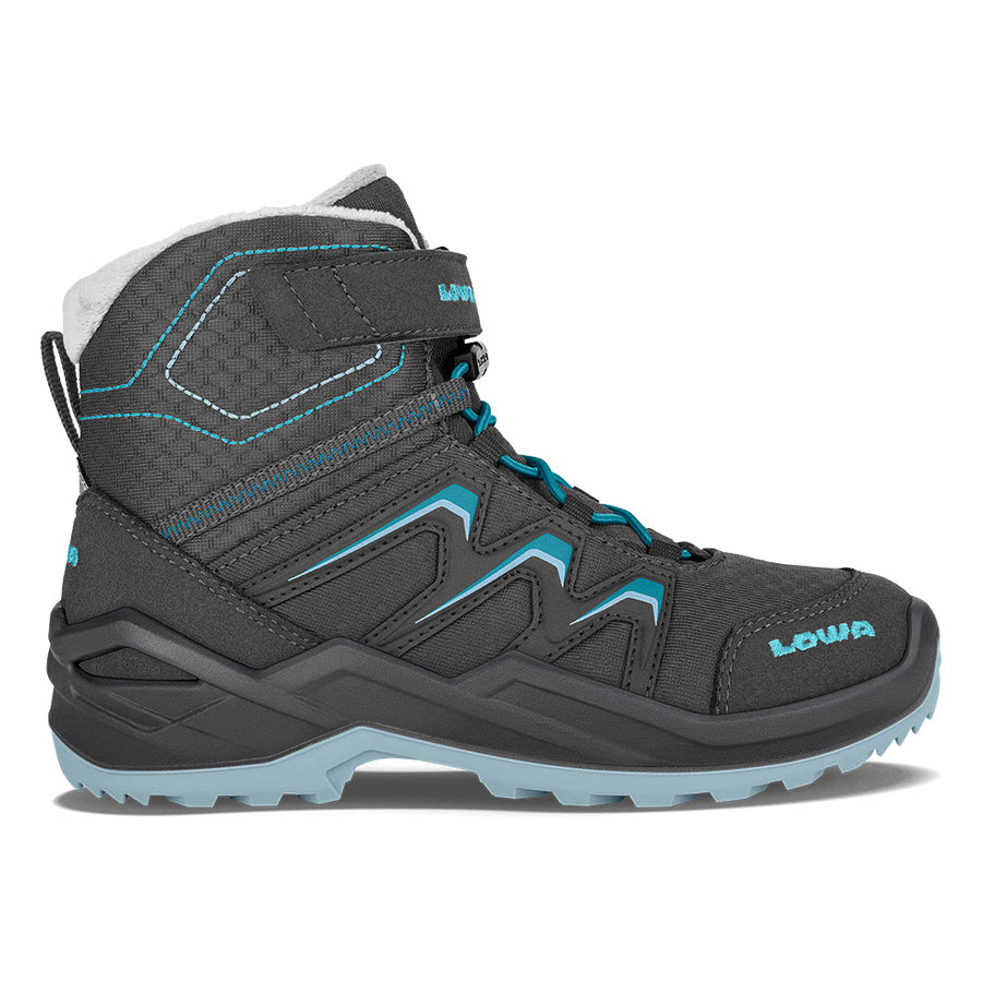 Детские треккинговые ботинки LOWA MADDOX WARM GTX MID, цвет Graphite/Aquamarine 
Детские треккинговые ботинки LOWA MADDOX WARM GTX MID, цвет Graphite/Aquamarine
