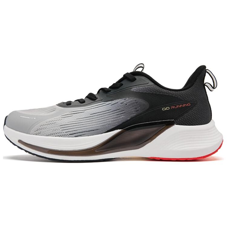 Кроссовки мужские низкие черный серый красный Qiaodan 
Кроссовки мужские низкие черный серый красный Qiaodan