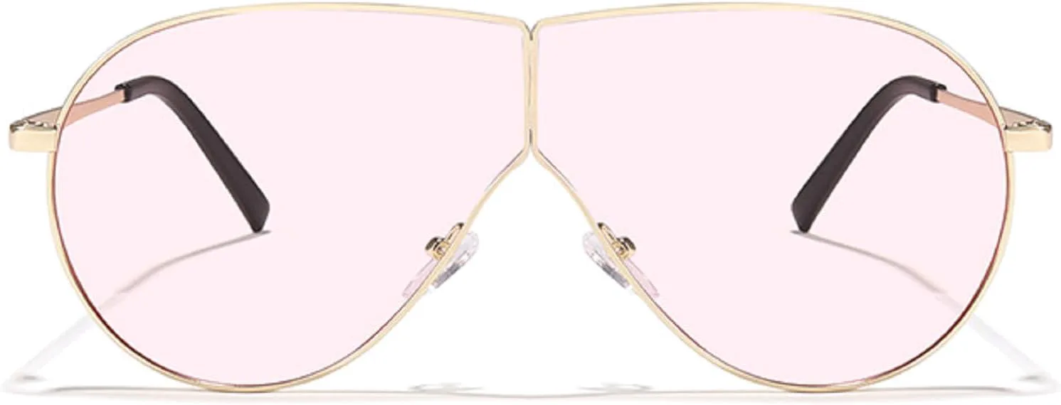 Модные солнцезащитные очки-пилот большого размера для женщин и мужчин, ретро-очки в металлической оправе, цельные солнцезащитные очки в винтажном стиле mincl, Blue
Модные солнцезащитные очки-пилот большого размера для женщин и мужчин, ретро-очки в металлической оправе, цельные солнцезащитные очки в винтажном стиле mincl, Blue