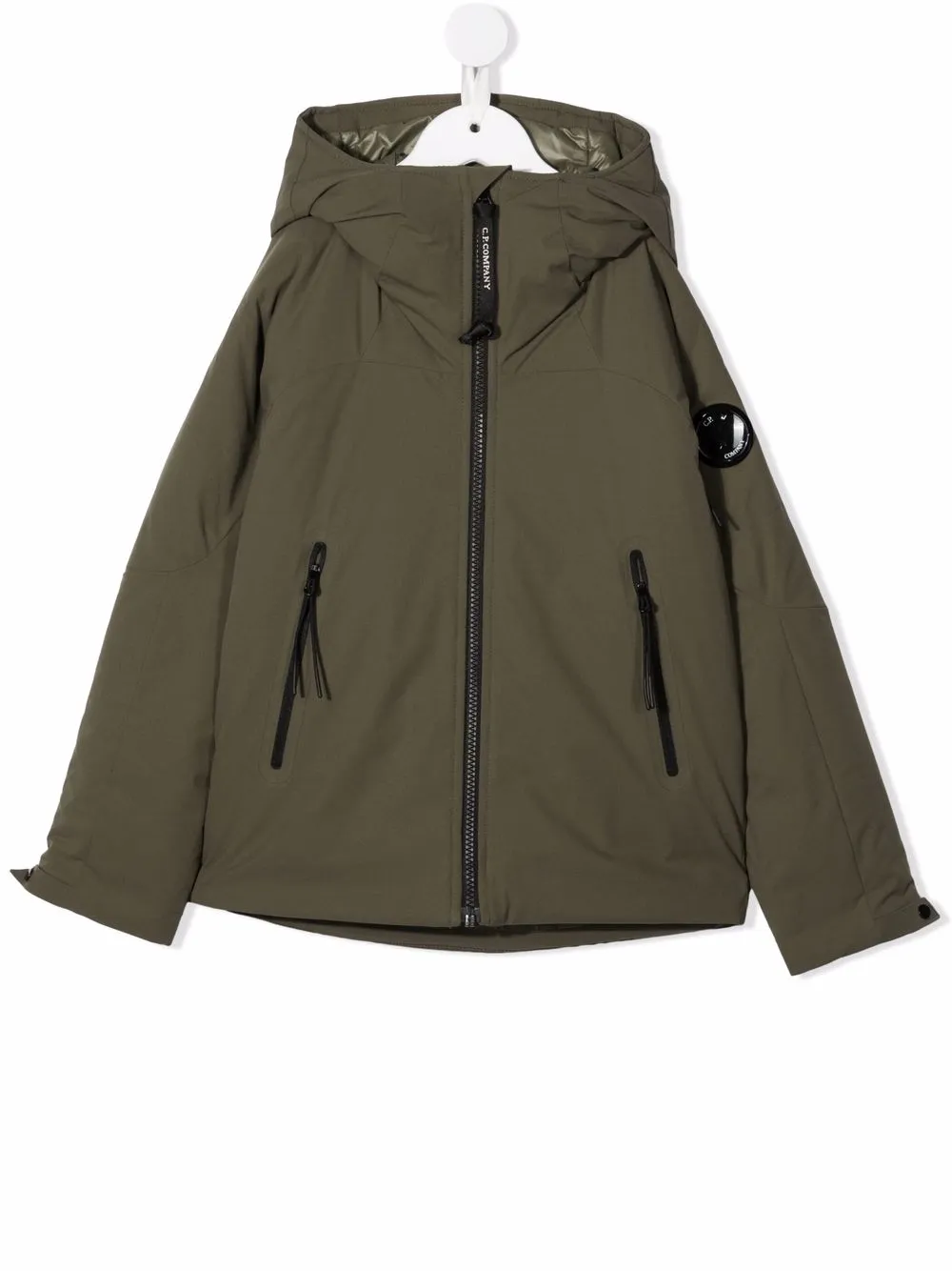 Пуховик с линзой на рукаве C.P. Company Kids, зеленый
Пуховик с линзой на рукаве C.P. Company Kids, зеленый
