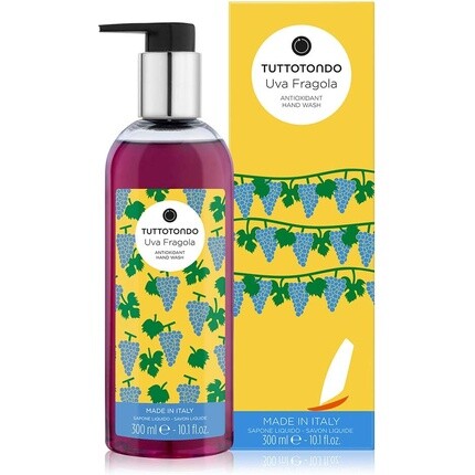 Антиоксидантное жидкое мыло Uva Fragola 300 мл, Tuttotondo
Антиоксидантное жидкое мыло Uva Fragola 300 мл, Tuttotondo