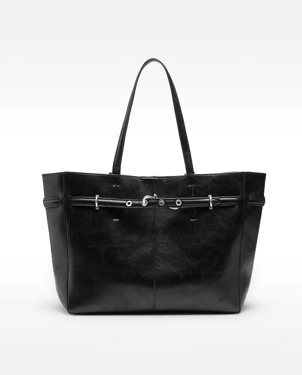 Сумка через плечо в стиле шоппер с магнитной застежкой с эффектом кракле Parfois, черный
Сумка через плечо в стиле шоппер с магнитной застежкой с эффектом кракле Parfois, черный