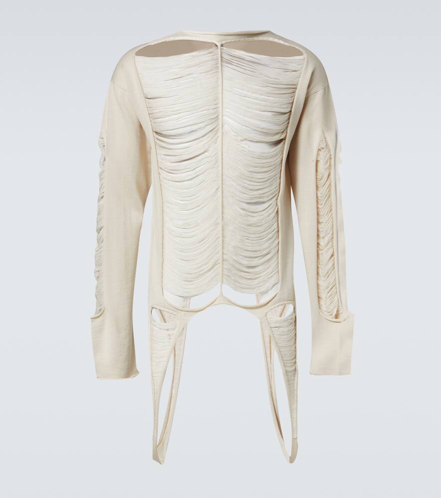 Потертый шерстяной свитер Rick Owens, Dinge
Потертый шерстяной свитер Rick Owens, Dinge