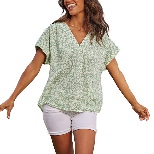 Женская блузка с v-образным вырезом и принтом Lascana
Женская блузка с v-образным вырезом и принтом Lascana