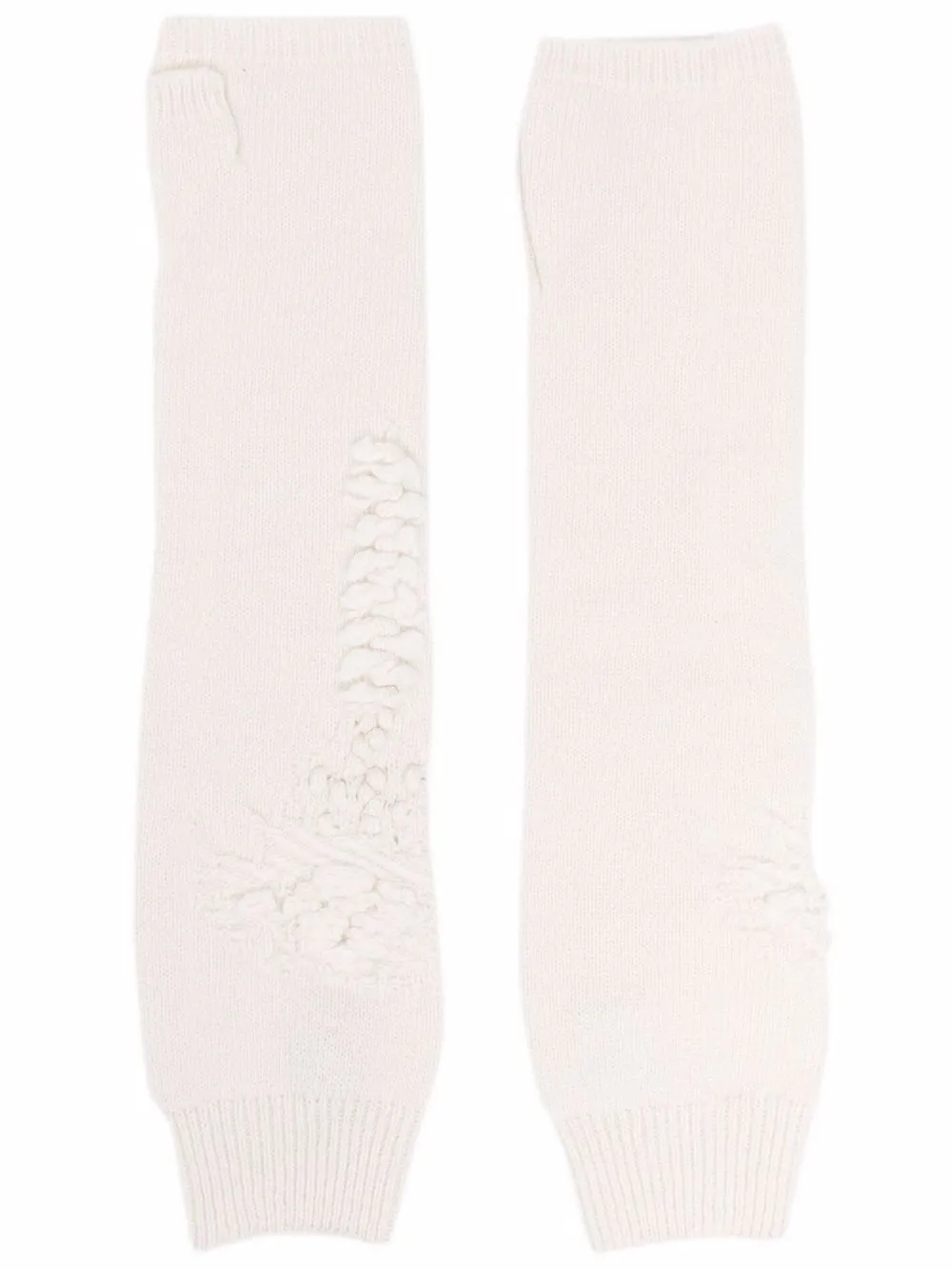 Кашемировые перчатки-митенки Barrie, белый
Кашемировые перчатки-митенки Barrie, белый