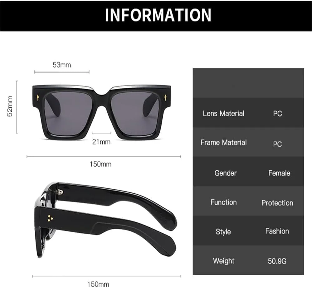 Ретро-солнцезащитные очки для женщин, металлические очки с рисунком в виде рисовых зерен, в морском стиле, простые очки в крупной оправе KTUCN, Black Black
Ретро-солнцезащитные очки для женщин, металлические очки с рисунком в виде рисовых зерен, в морском стиле, простые очки в крупной оправе KTUCN, Black Black