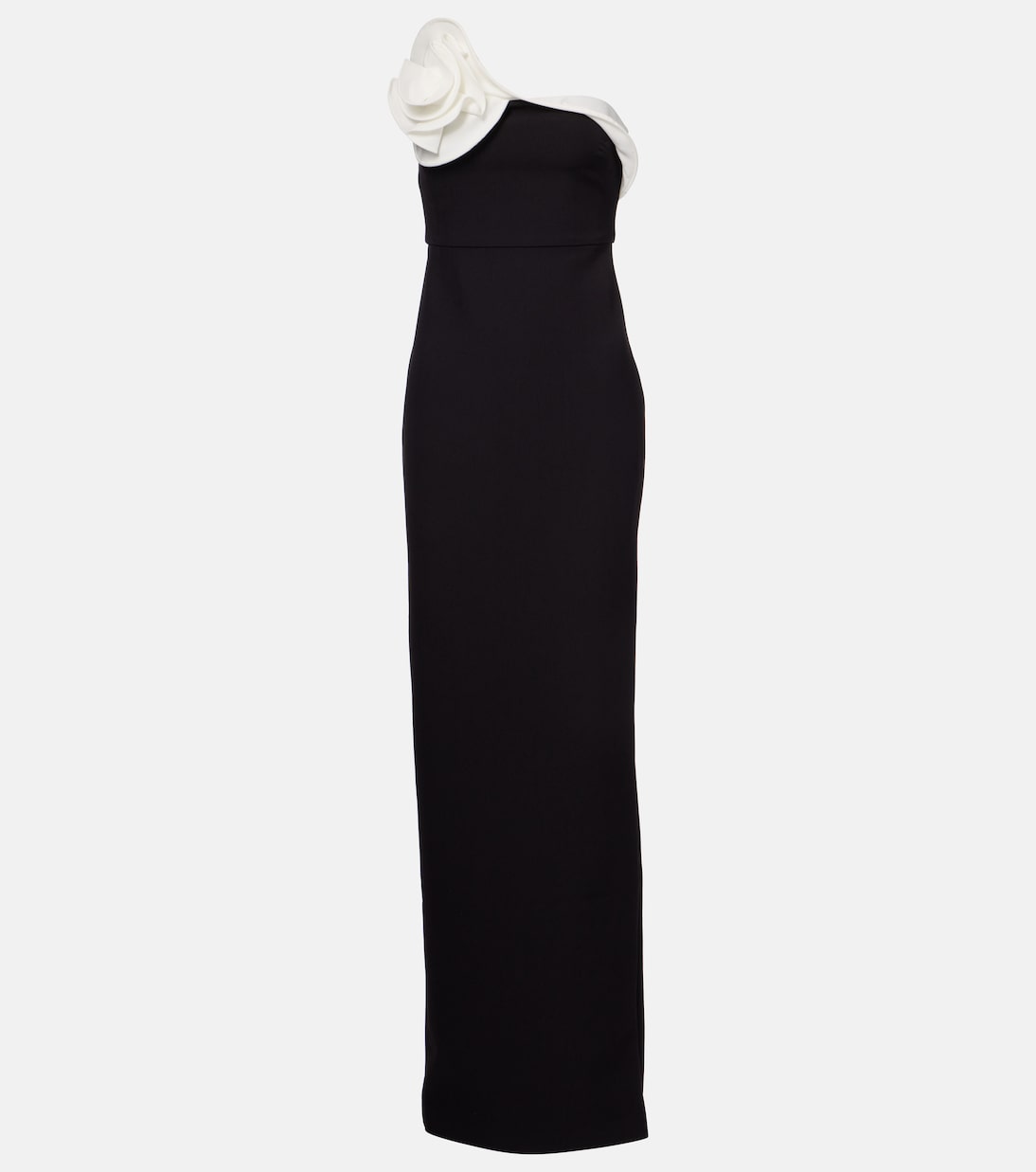 Платье из крепа с драпировкой и цветочной аппликацией Roland Mouret, Monochrome
Платье из крепа с драпировкой и цветочной аппликацией Roland Mouret, Monochrome