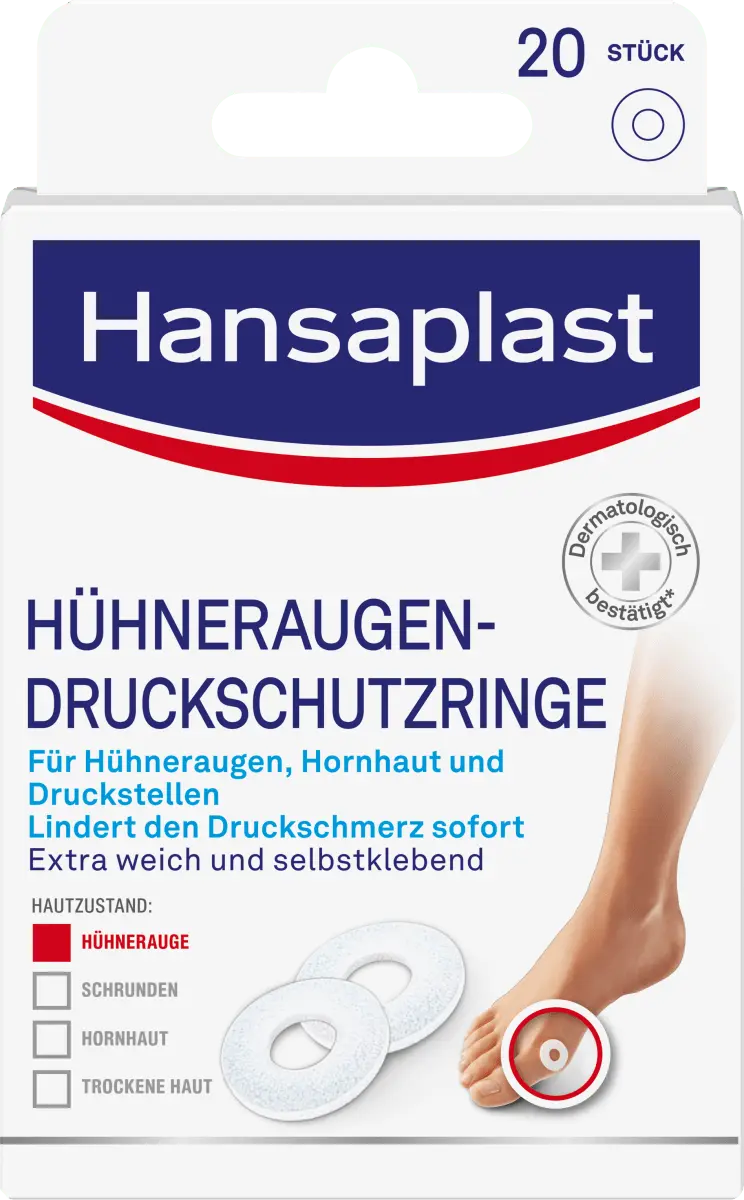 Кольца для защиты от мозолей 20 шт. Hansaplast
Кольца для защиты от мозолей 20 шт. Hansaplast