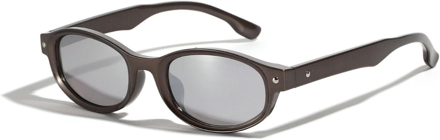 Laureles Винтажные маленькие овальные солнцезащитные очки для женщин, желейного цвета, модные оттенки, защита от УФ-излучения UV400, трендовые мужские солнцезащитные очки, Silver
Laureles Винтажные маленькие овальные солнцезащитные очки для женщин, желейного цвета, модные оттенки, защита от УФ-излучения UV400, трендовые мужские солнцезащитные очки, Silver