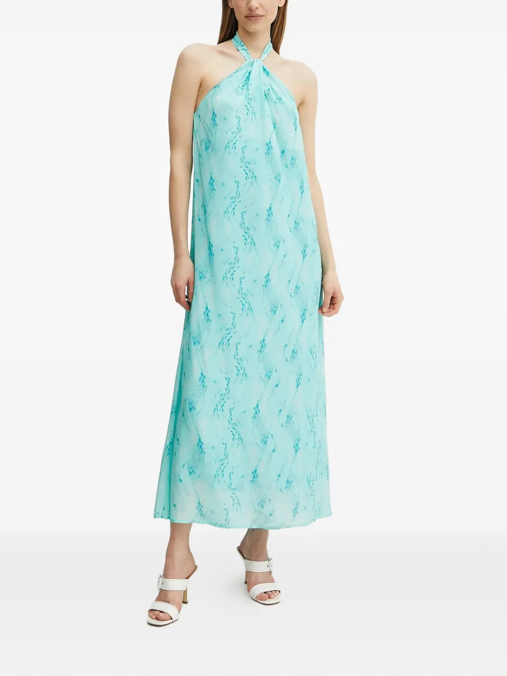 Платье на завязках вокруг шеи Fracomina, синий
Платье на завязках вокруг шеи Fracomina, синий