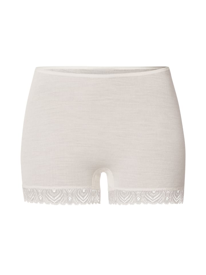 Hanro Шерстяные кружевные трусики туманно-белого цвета
Hanro Шерстяные кружевные трусики туманно-белого цвета