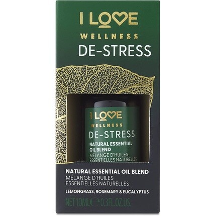 Смесь эфирных масел Wellness Destress с лемонграссом, розмарином и эвкалиптом 10 мл, I Love
Смесь эфирных масел Wellness Destress с лемонграссом, розмарином и эвкалиптом 10 мл, I Love
