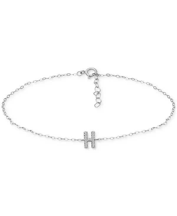 Браслет на лодыжку с инициалами из стерлингового серебра, украшенный кубическим цирконием, созданный для Macy's. Giani Bernini, w
Браслет на лодыжку с инициалами из стерлингового серебра, украшенный кубическим цирконием, созданный для Macy's. Giani Bernini, w