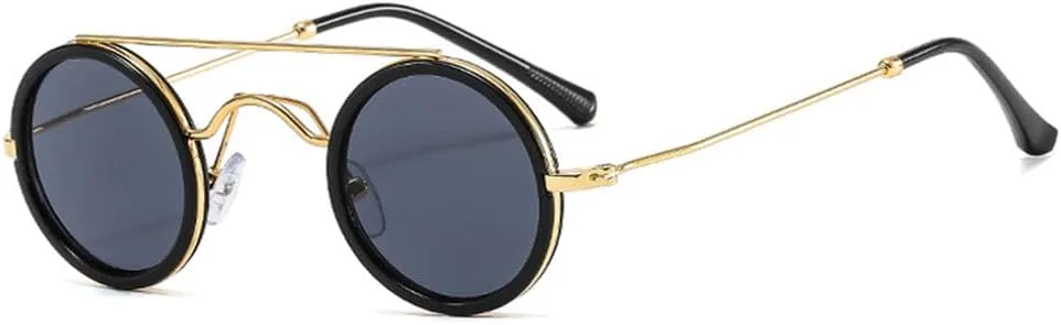 Женские солнцезащитные очки, круглые двойные перемычки, прозрачные линзы Ocean, защита UV400, стиль панк, для спорта, бега, езды. Цвет: Black Golden Grey
Женские солнцезащитные очки, круглые двойные перемычки, прозрачные линзы Ocean, защита UV400, стиль панк, для спорта, бега, езды. Цвет: Black Golden Grey