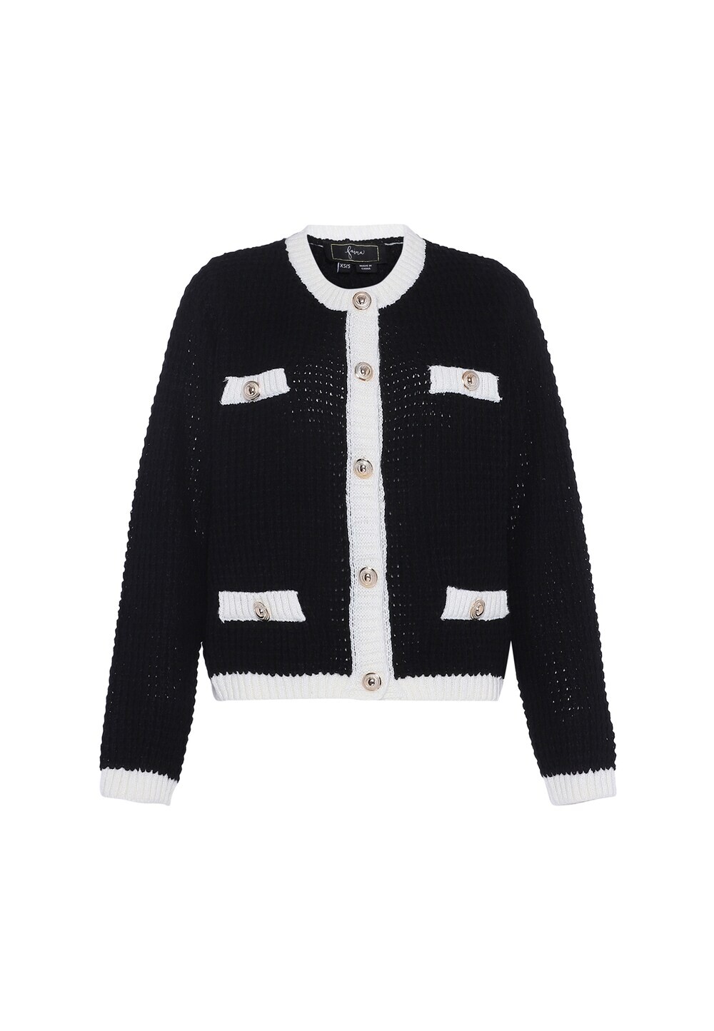 Вязаный кардиган Faina, черный
Вязаный кардиган Faina, черный