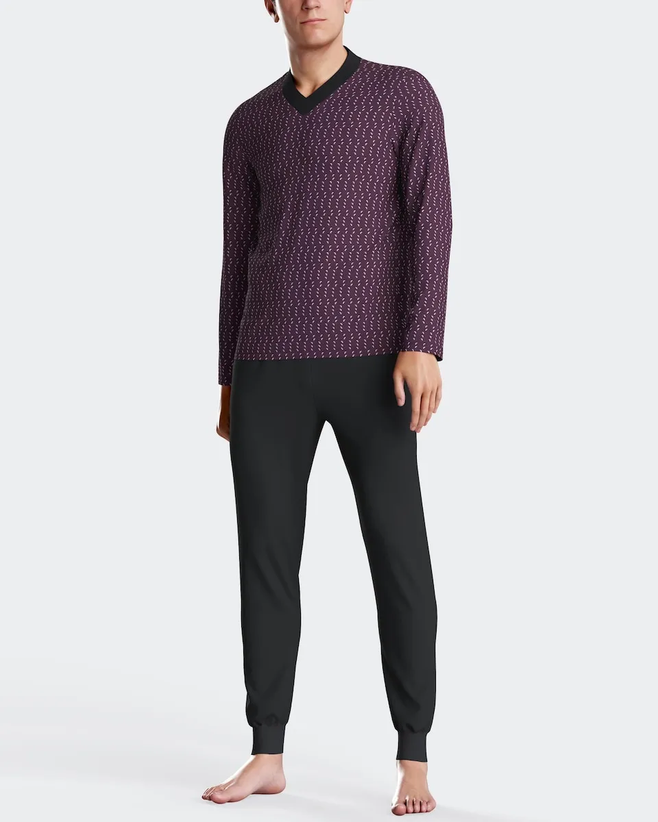 Мужская пижама с длинными штанинами с абстрактным принтом Impetus, фиолетовый
Мужская пижама с длинными штанинами с абстрактным принтом Impetus, фиолетовый