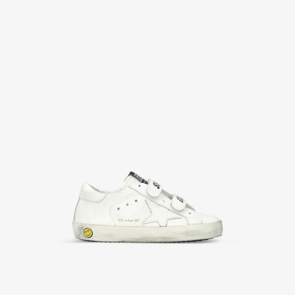 Кроссовки Old Skool из потертой кожи с низким берцем от 6 месяцев до 5 лет Golden Goose, белый
Кроссовки Old Skool из потертой кожи с низким берцем от 6 месяцев до 5 лет Golden Goose, белый