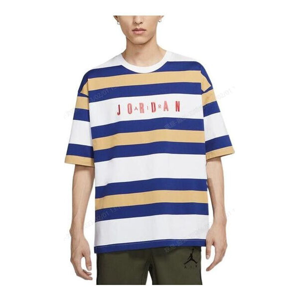 Футболка Men's Air Jordan SS22 Stripe Logo Round Neck Short Sleeve Blue White T-Shirt, мультиколор
Футболка Men's Air Jordan SS22 Stripe Logo Round Neck Short Sleeve Blue White T-Shirt, мультиколор
