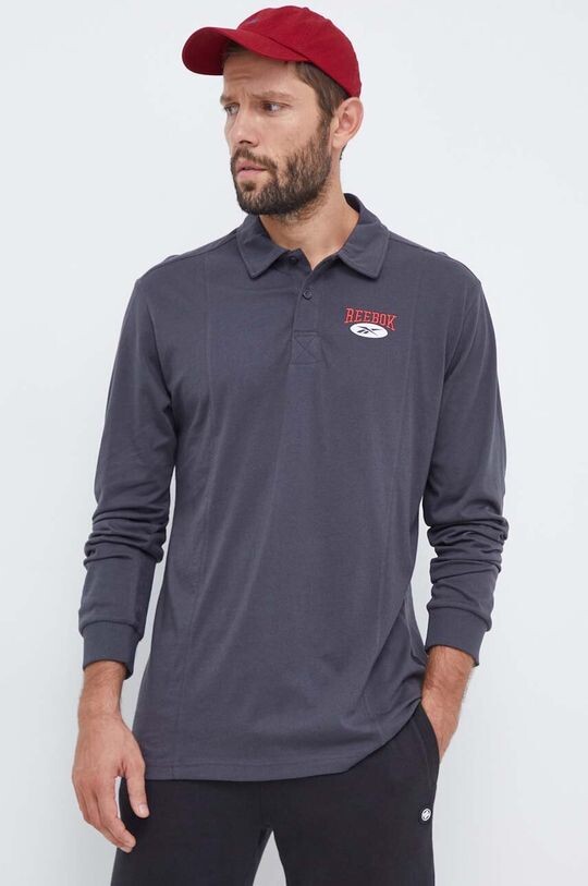 Хлопковая футболка с длинными рукавами. Reebok, серый
Хлопковая футболка с длинными рукавами. Reebok, серый