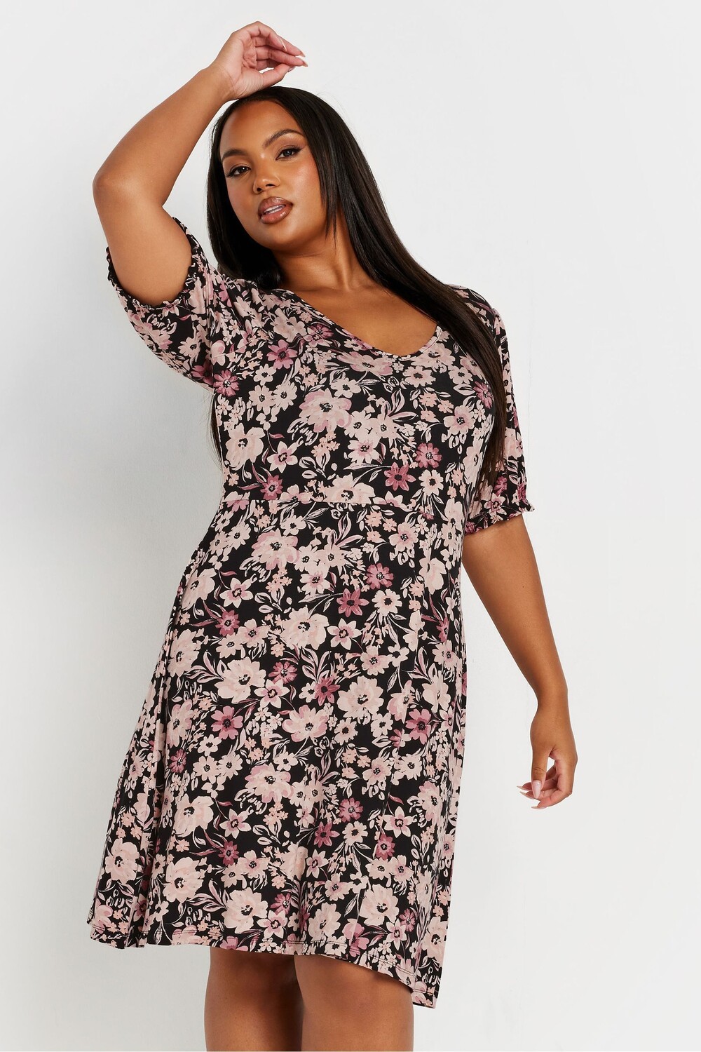 Платье с рукавами фонариками Yours Curve, черный
Платье с рукавами фонариками Yours Curve, черный