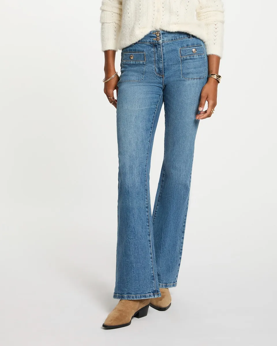 Женские джинсы-каблук с косичкой Morgan, синий
Женские джинсы-каблук с косичкой Morgan, синий