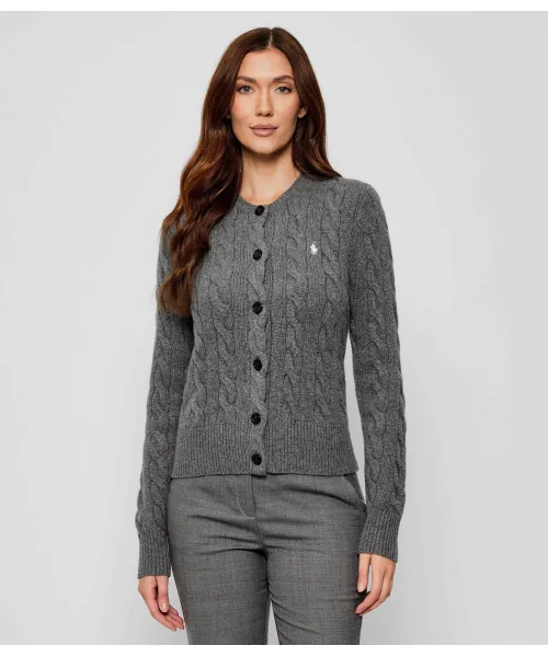 Шерстяной кардиган Slim fit Polo Ralph Lauren, серый
Шерстяной кардиган Slim fit Polo Ralph Lauren, серый