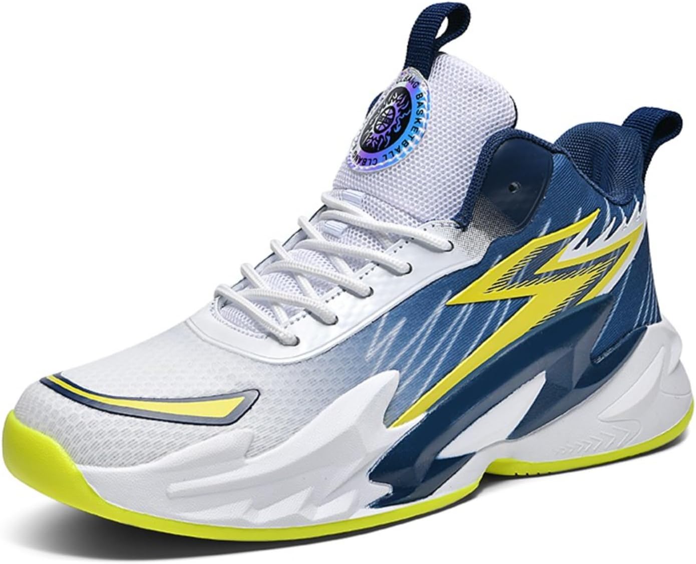 Мужские кроссовки для баскетбола с высокой платформой, сетчатой дышащей поверхностью, шнуровкой, амортизирующей стелькой, поддержкой щиколотки, противоскользящей подошвой, для спорта Netehadi, белый/синий
Мужские кроссовки для баскетбола с высокой платформой, сетчатой дышащей поверхностью, шнуровкой, амортизирующей стелькой, поддержкой щиколотки, противоскользящей подошвой, для спорта Netehadi, белый/синий