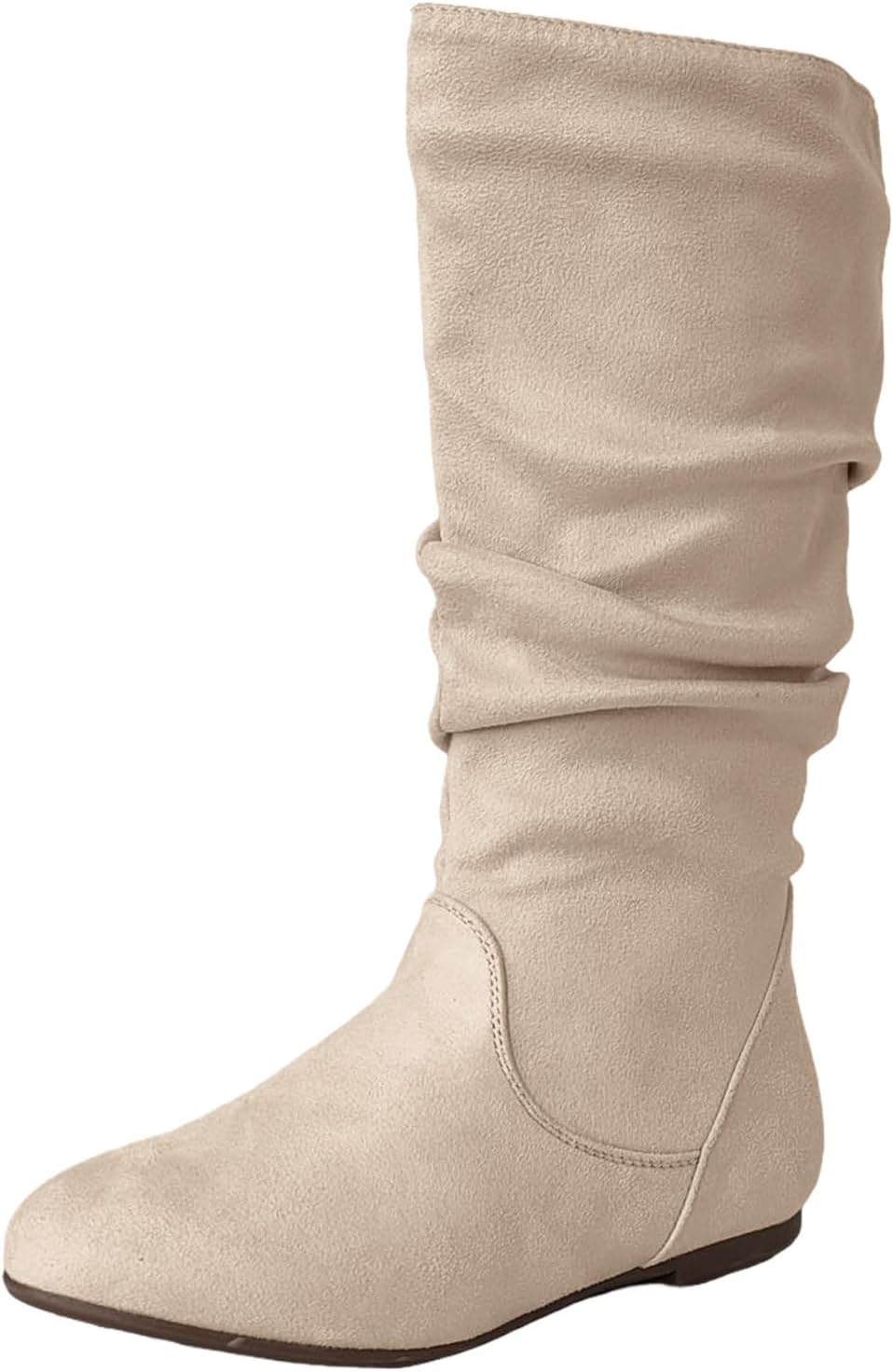 Женские сапоги AYziemezm до колена с широким голенищем, плоский низкий каблук, мягкие, с круглым носком, боковой молнией, нарядные высокие сапоги, удобные, больших размеров, с нескользящей подошвой, бежевый
Женские сапоги AYziemezm до колена с широким голенищем, плоский низкий каблук, мягкие, с круглым носком, боковой молнией, нарядные высокие сапоги, удобные, больших размеров, с нескользящей подошвой, бежевый