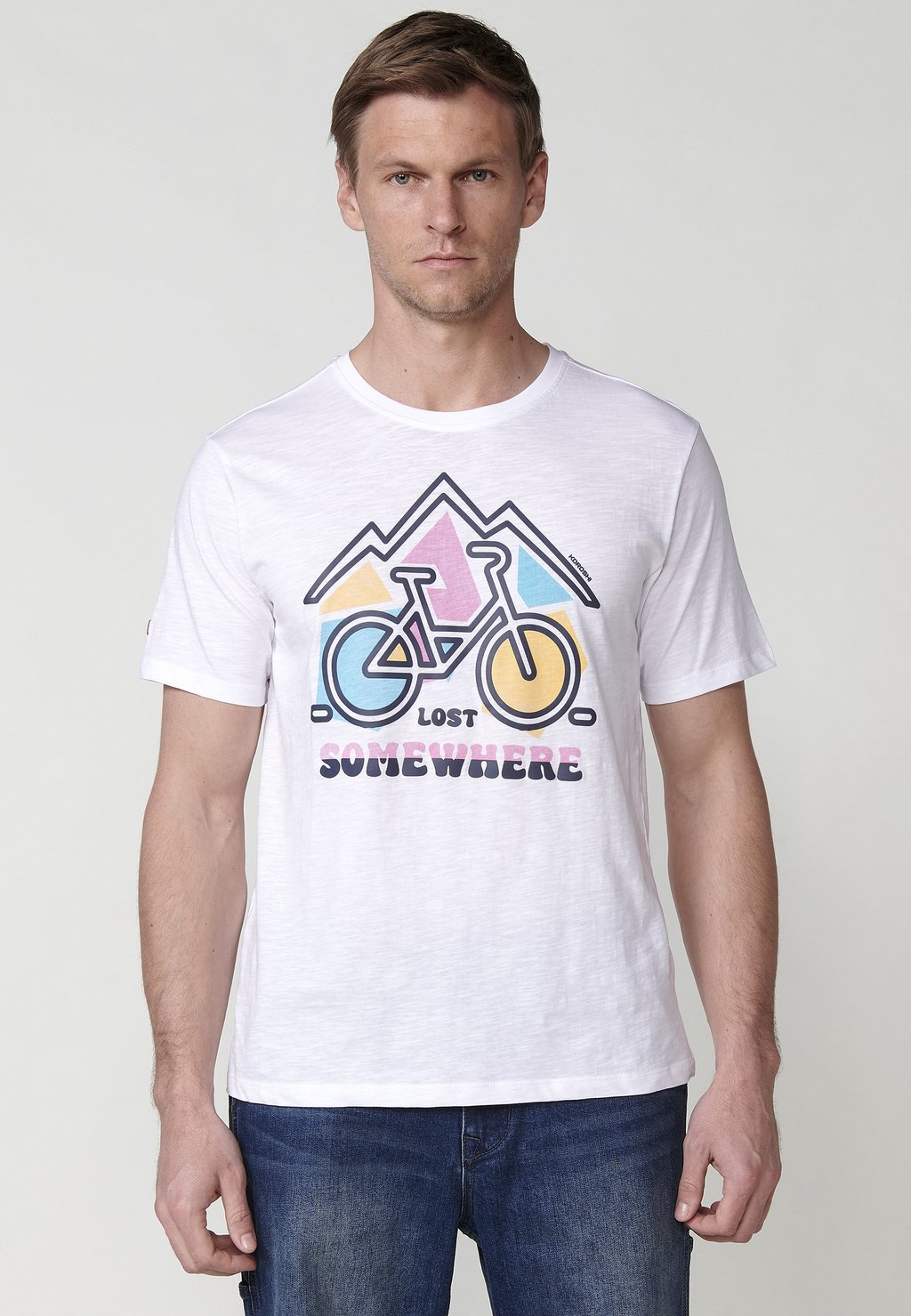 Футболка с принтом SHORT-SLEEVED Koroshi, слоновая кость 
Футболка с принтом SHORT-SLEEVED Koroshi, слоновая кость