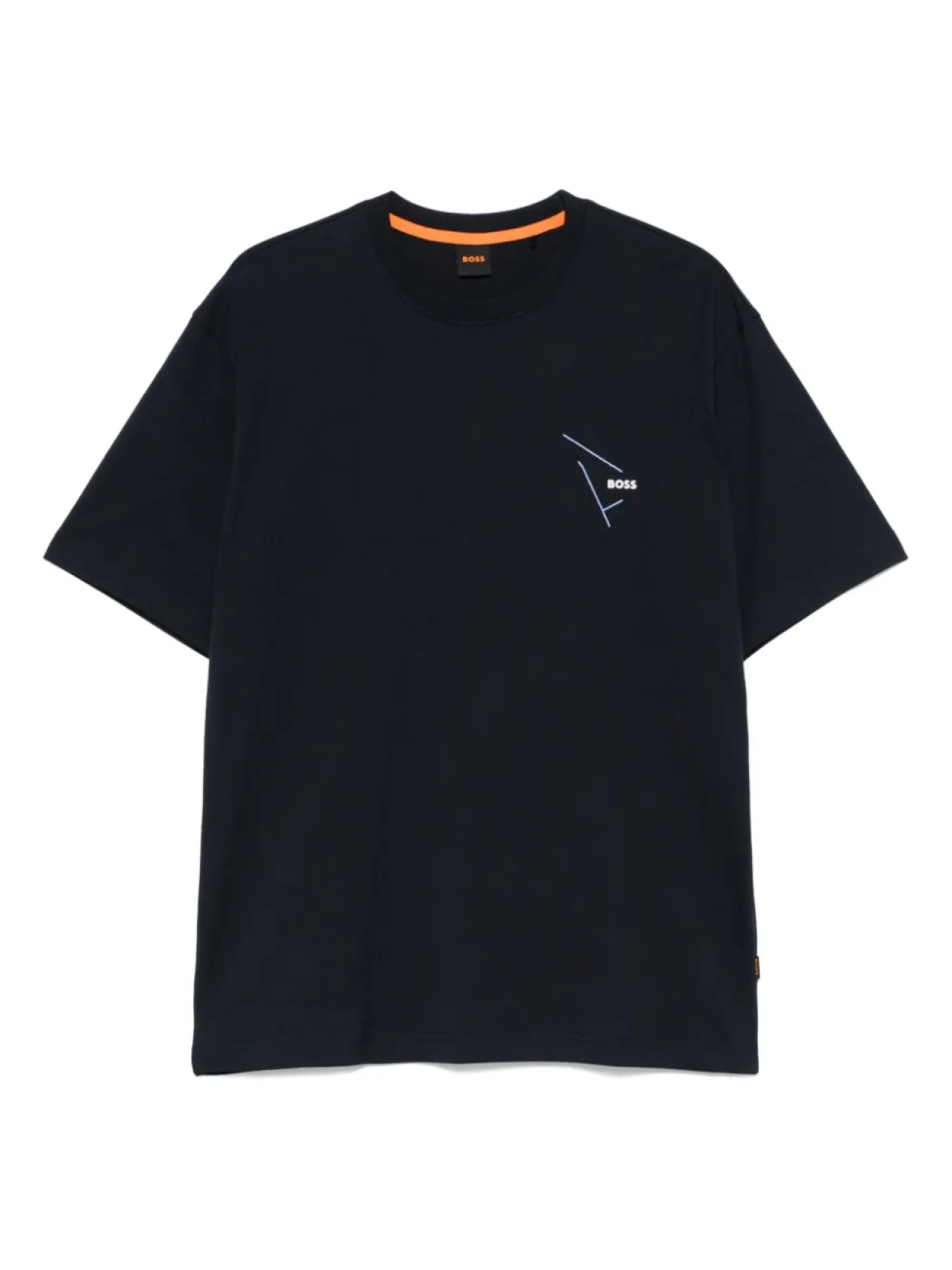 BOSS футболка с графичным принтом, синий 
BOSS футболка с графичным принтом, синий