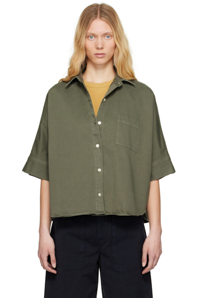 Рубашка-оригами цвета хаки Клэр Citizens of Humanity
Рубашка-оригами цвета хаки Клэр Citizens of Humanity