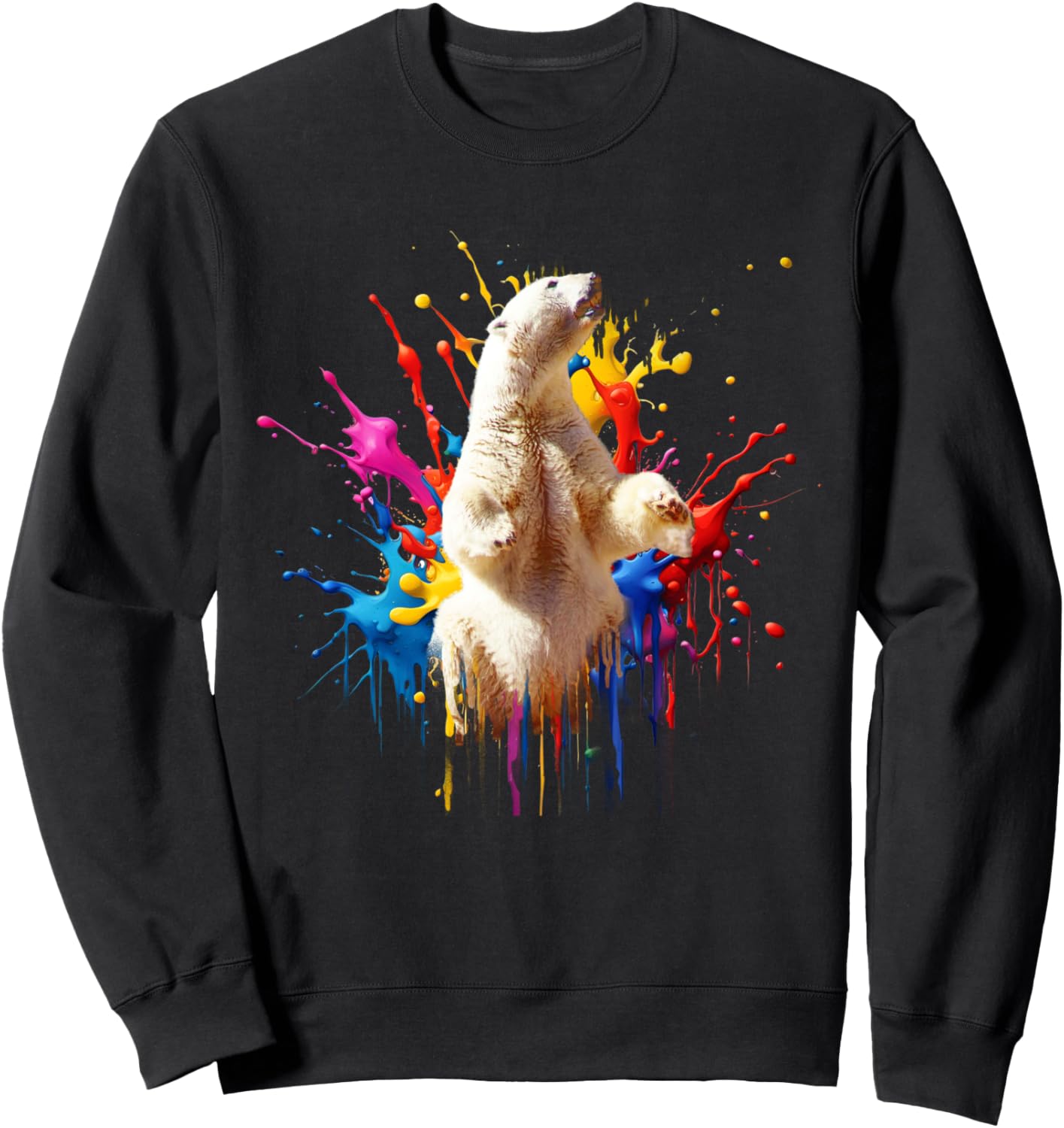 Толстовка с брызгами краски, белым медведем и радужными брызгами Random Galaxy
Толстовка с брызгами краски, белым медведем и радужными брызгами Random Galaxy