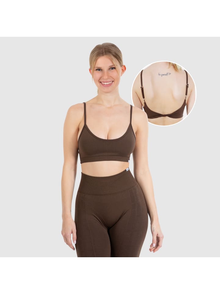 SMILODOX Спортивный бюстгальтер Layne коричневого цвета
SMILODOX Спортивный бюстгальтер Layne коричневого цвета