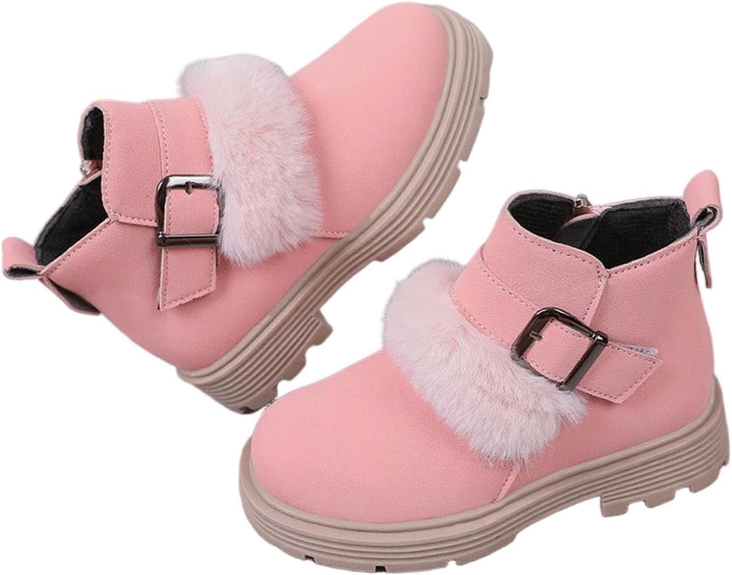 Детские зимние ботинки для девочек на снег из замши с пряжкой, плюшевой подкладкой, короткие ботинки с плоской подошвой, нескользящие с боковой молнией Generic, Pink
Детские зимние ботинки для девочек на снег из замши с пряжкой, плюшевой подкладкой, короткие ботинки с плоской подошвой, нескользящие с боковой молнией Generic, Pink