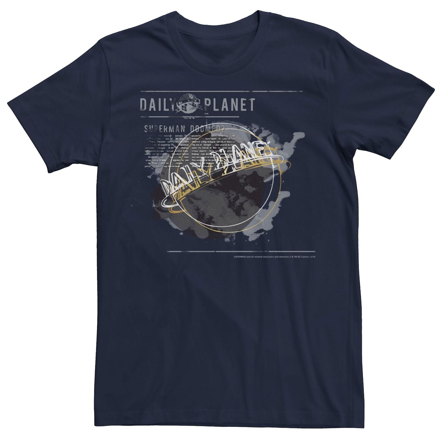 Мужская футболка с логотипом DC Comics Superman Daily Planet и графическим рисунком Licensed Character
Мужская футболка с логотипом DC Comics Superman Daily Planet и графическим рисунком Licensed Character
