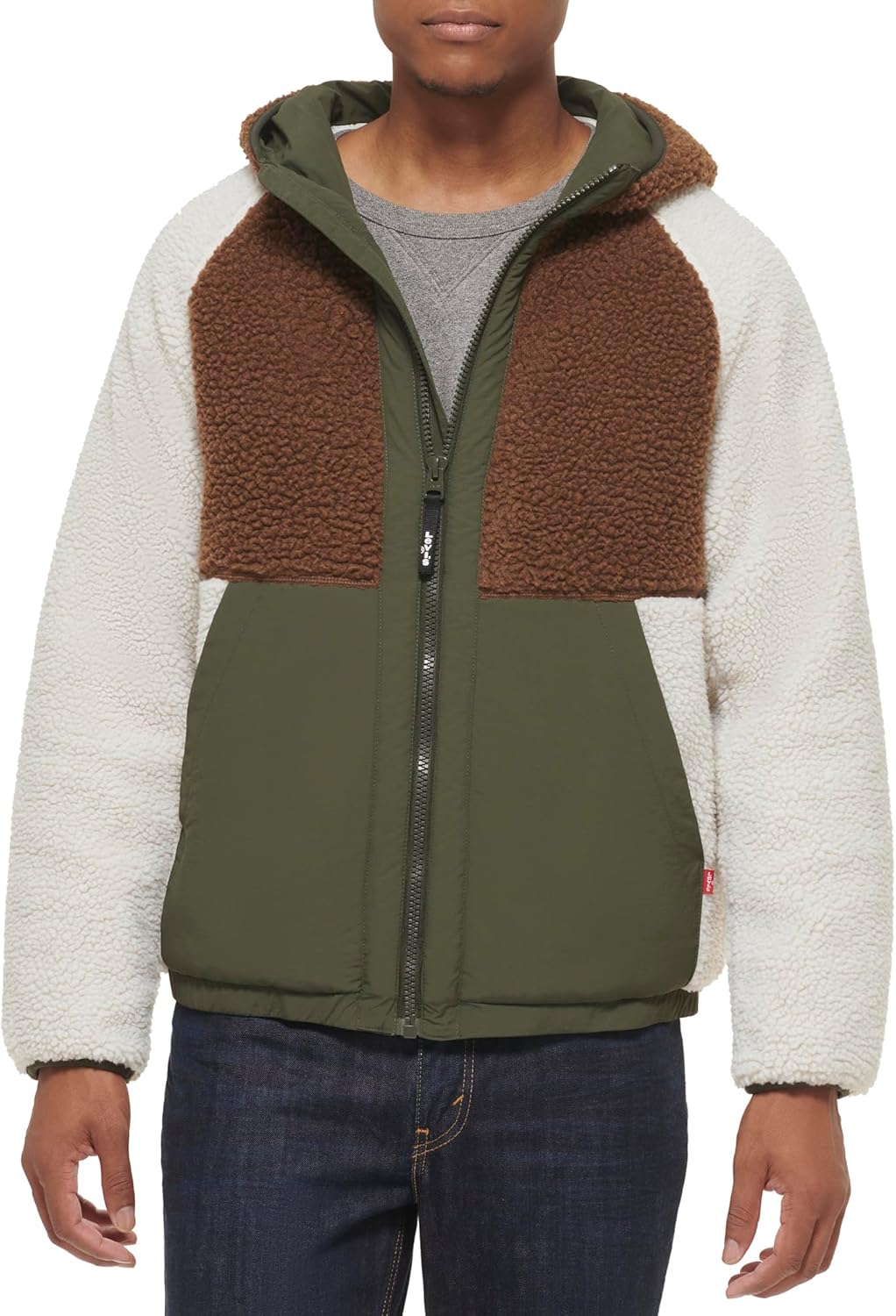 Толстовка Levi's Men's с капюшоном из шерпы смешанной цветовой гаммы Levi's Men's Mixed Media Color Block, Brown
Толстовка Levi's Men's с капюшоном из шерпы смешанной цветовой гаммы Levi's Men's Mixed Media Color Block, Brown