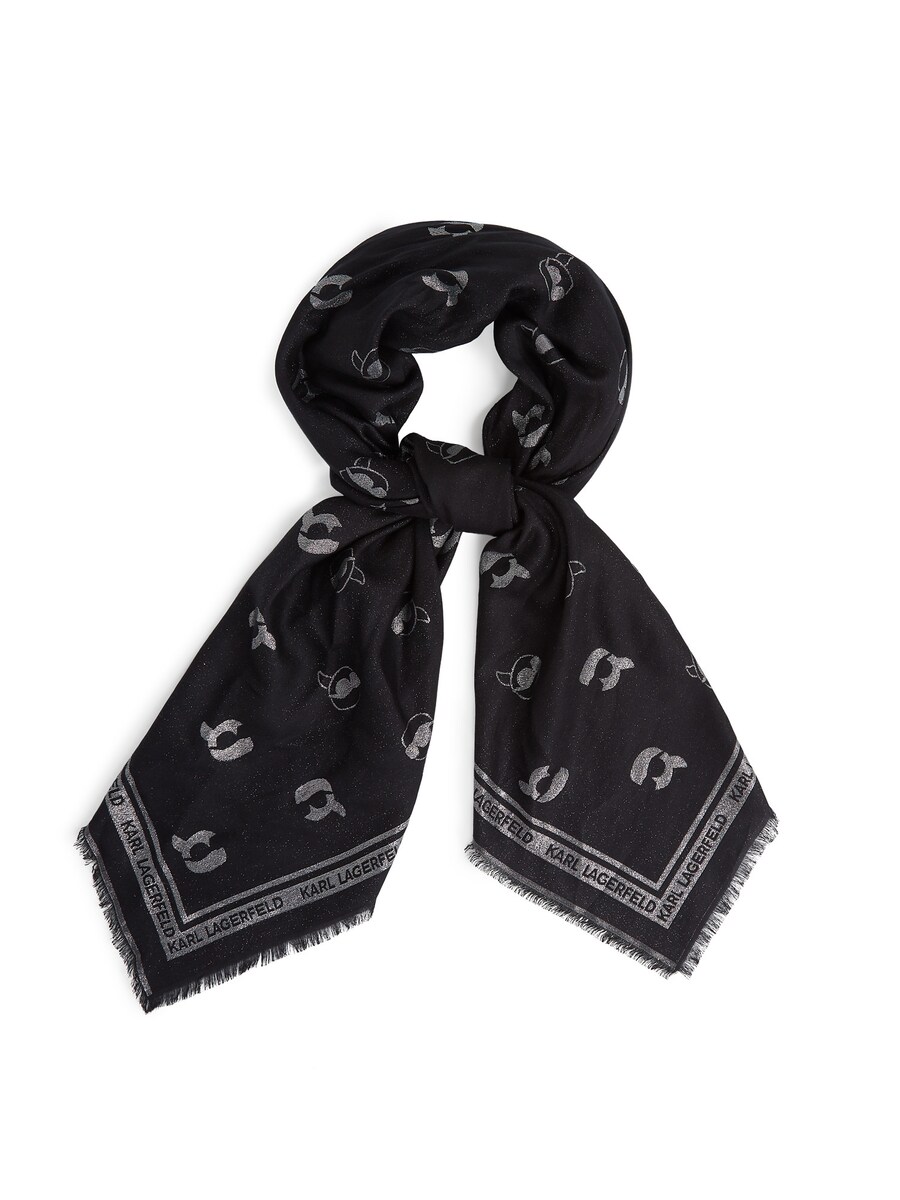Платок Karl Lagerfeld Ikon, черный
Платок Karl Lagerfeld Ikon, черный