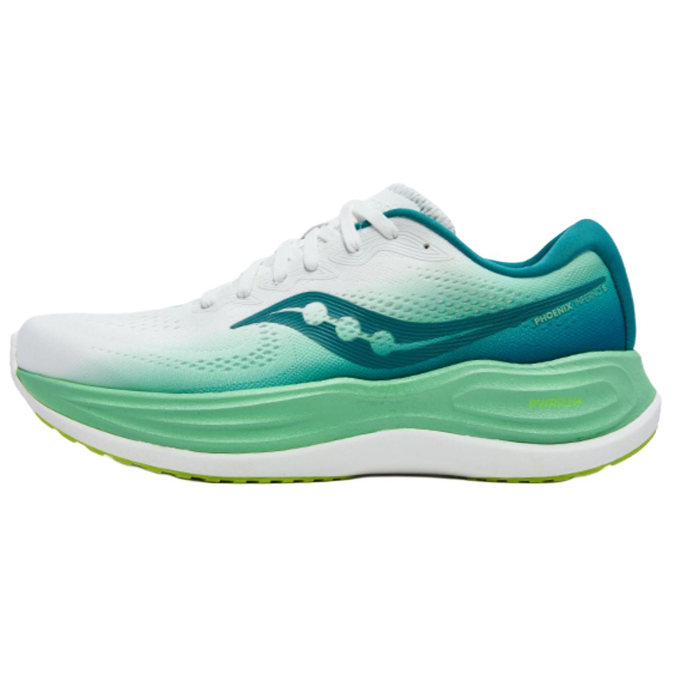 Saucony PHOENIX INFERNO Firebird 5 Амортизирующие устойчивые к истиранию дышащие кроссовки для бега Unisex White Green
Saucony PHOENIX INFERNO Firebird 5 Амортизирующие устойчивые к истиранию дышащие кроссовки для бега Unisex White Green