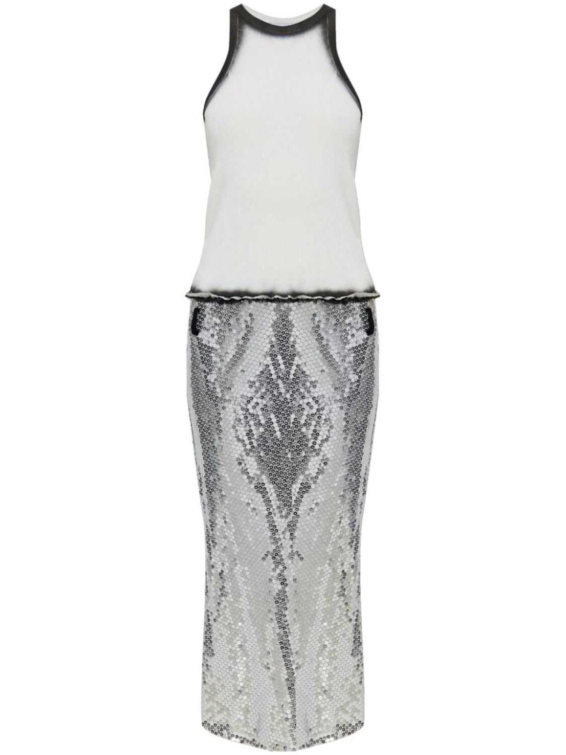 Платье миди с панелями Attico The Attico, белый
Платье миди с панелями Attico The Attico, белый