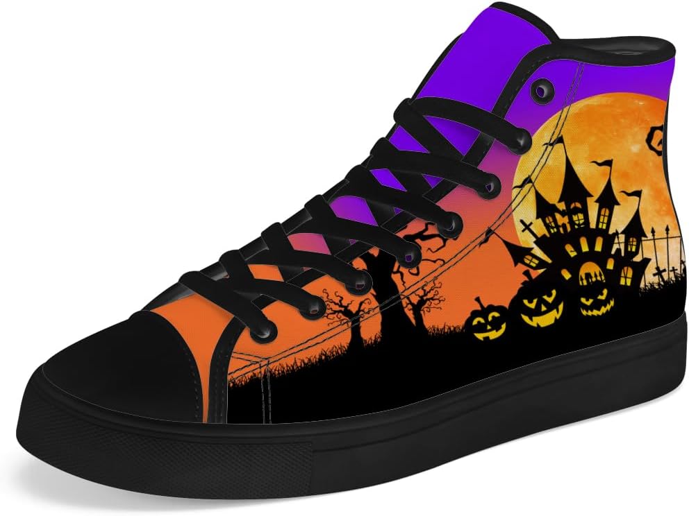Мужские и женские высокие кеды на Хэллоуин chebing, высокие сникерсы на шнуровке, повседневная обувь, оранжевый/фиолетовый
Мужские и женские высокие кеды на Хэллоуин chebing, высокие сникерсы на шнуровке, повседневная обувь, оранжевый/фиолетовый