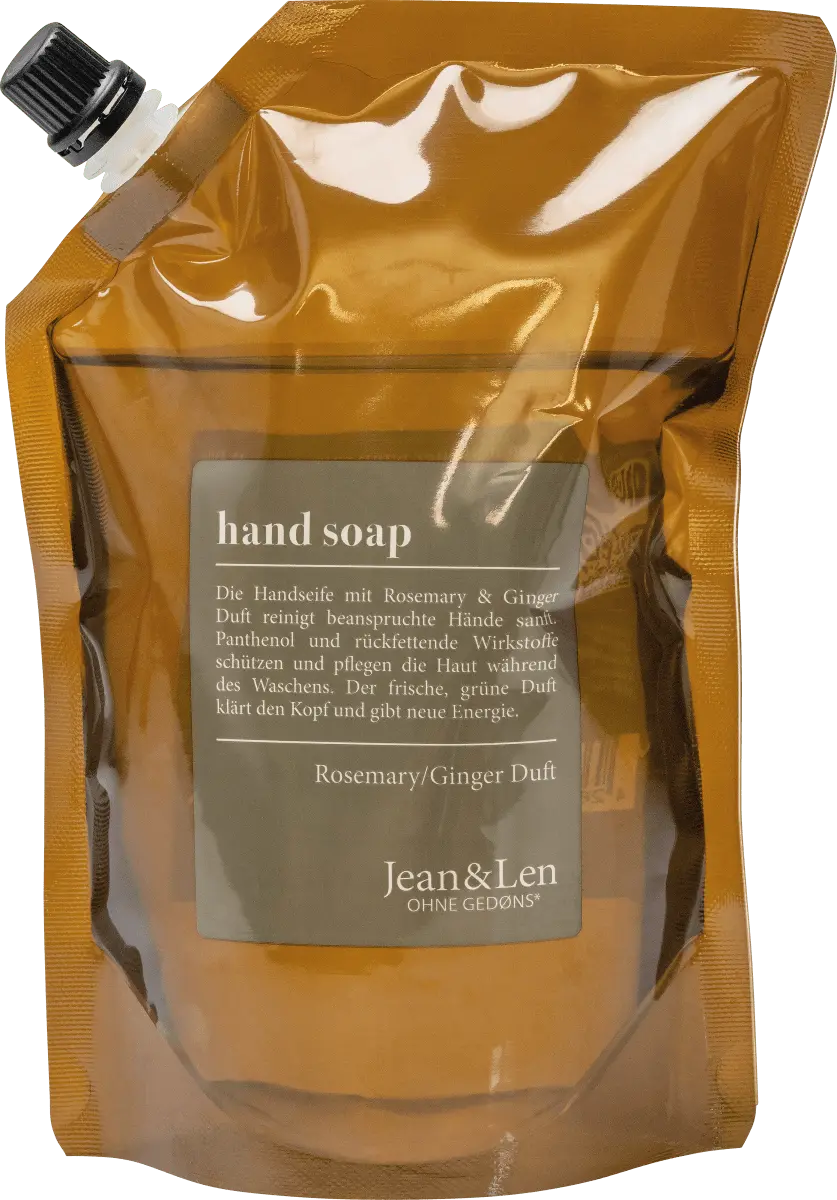 Жидкое мыло розмарин имбирь розмарин и amp Имбирь сменная упаковка 0,5 л Jean&Len
Жидкое мыло розмарин имбирь розмарин и amp Имбирь сменная упаковка 0,5 л Jean&Len