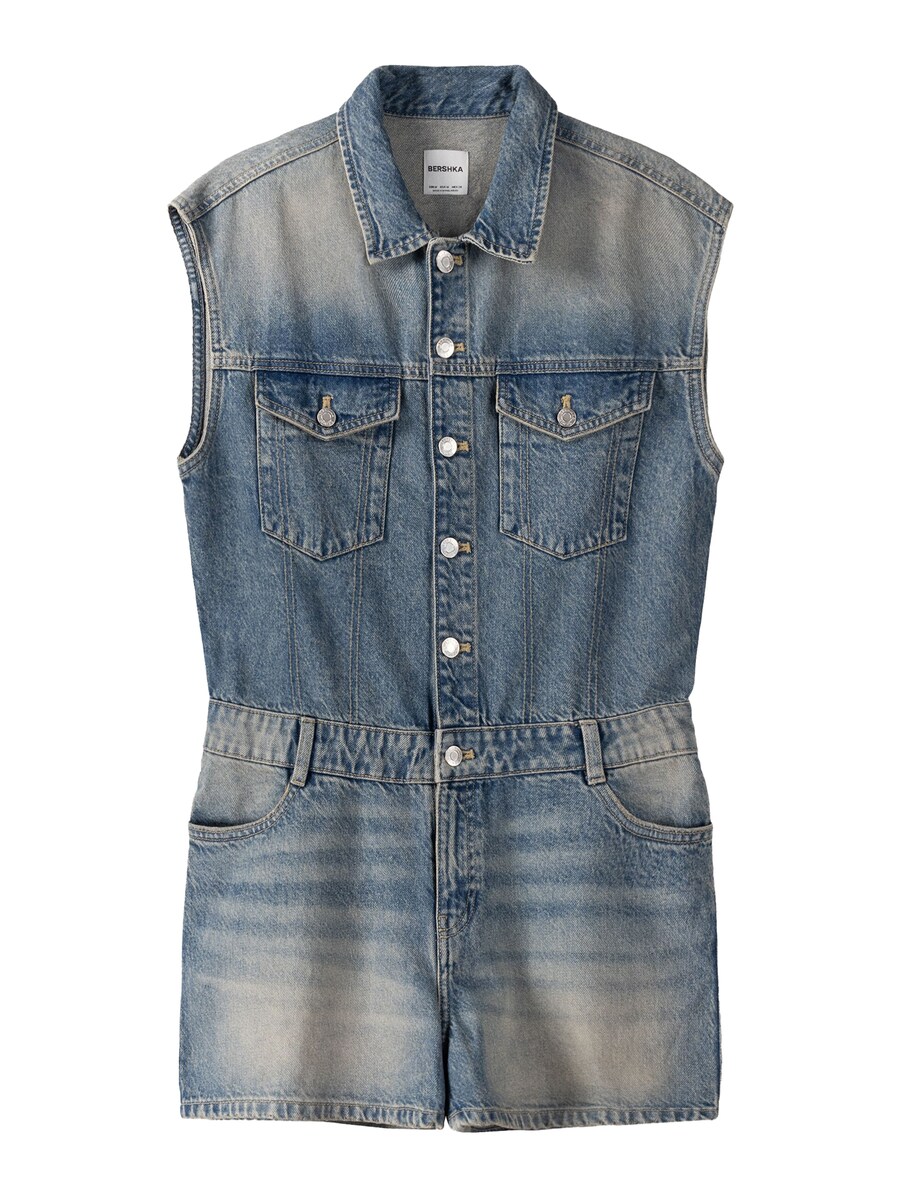 Комбинезон Bershka Jumpsuit, синий деним
Комбинезон Bershka Jumpsuit, синий деним