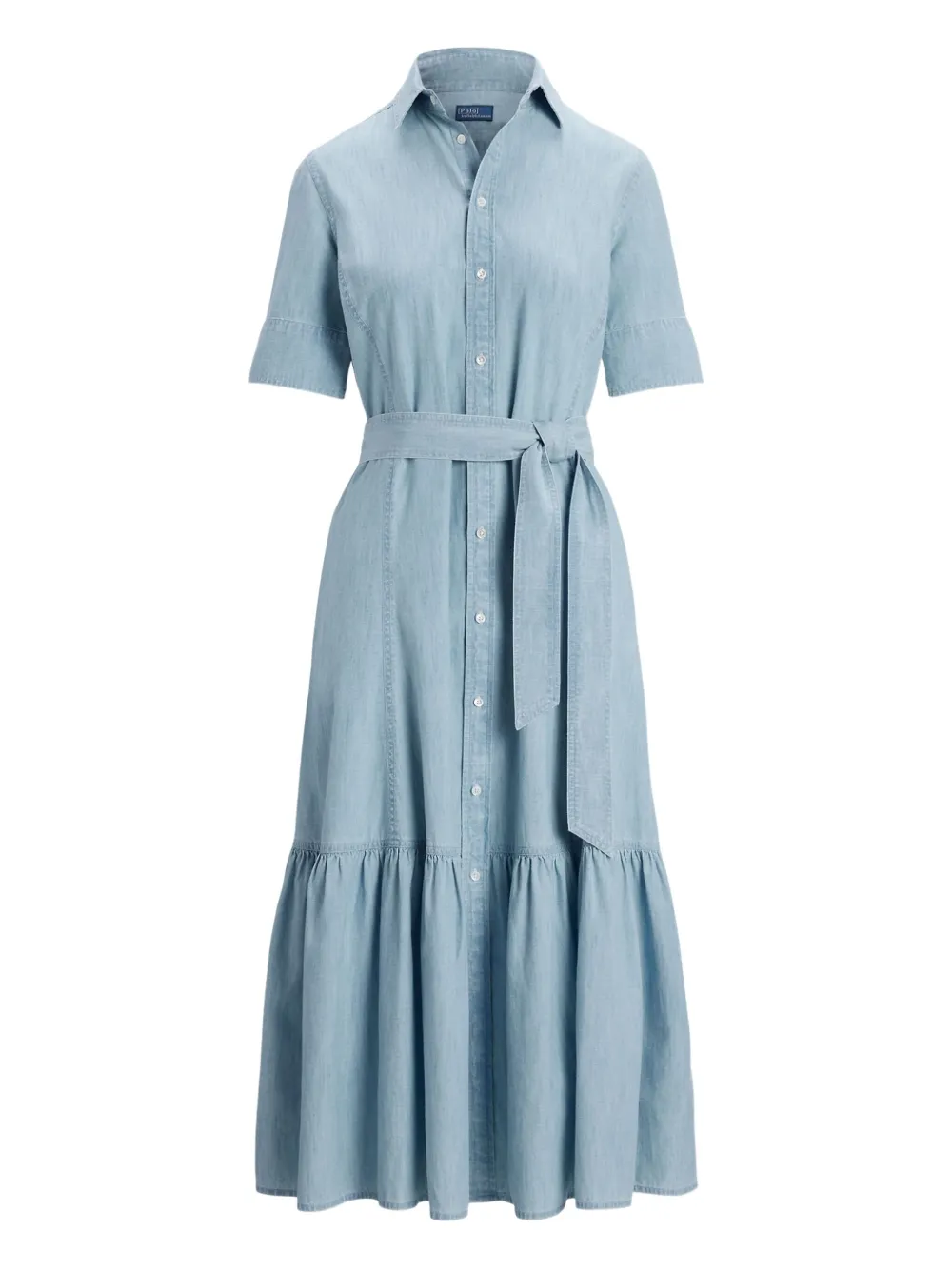 Ярусное платье-рубашка миди с поясом POLO RALPH LAUREN, синий
Ярусное платье-рубашка миди с поясом POLO RALPH LAUREN, синий