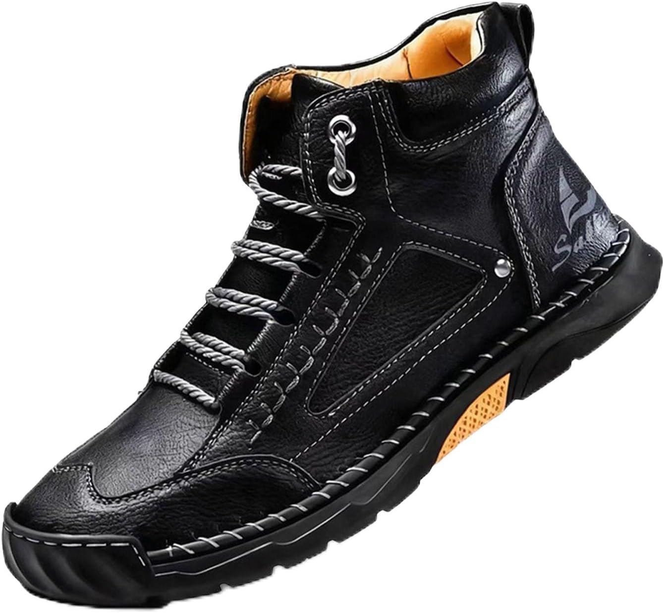 Кожаные ботинки Cotozic, водонепроницаемые мужские удобные кожаные ботинки ручной работы, поддержка свода стопы для мужчин, черный
Кожаные ботинки Cotozic, водонепроницаемые мужские удобные кожаные ботинки ручной работы, поддержка свода стопы для мужчин, черный