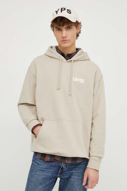 Толстовка из хлопка Levi's, бежевый 
Толстовка из хлопка Levi's, бежевый