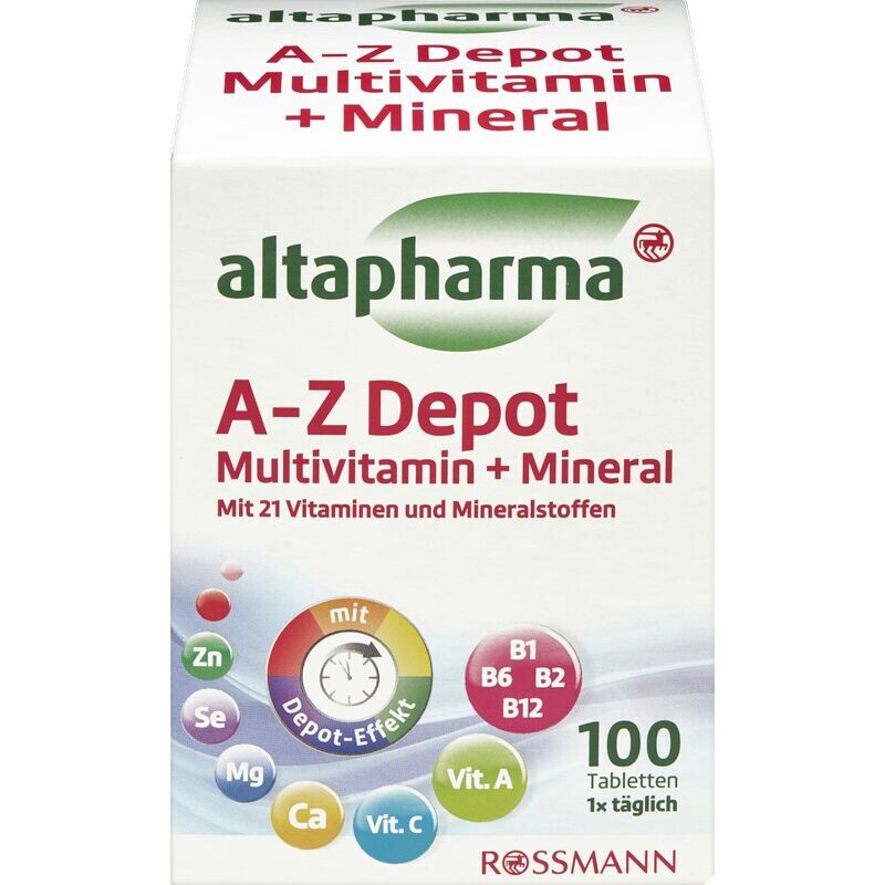 A-Z Depot Мультивитамины + Минералы altapharma, 141 g 
A-Z Depot Мультивитамины + Минералы altapharma, 141 g