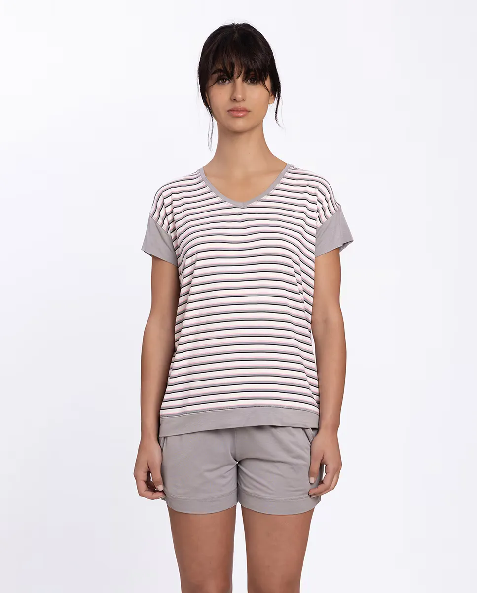 Женская короткая пижама в модальном принте Punto Blanco, серый
Женская короткая пижама в модальном принте Punto Blanco, серый